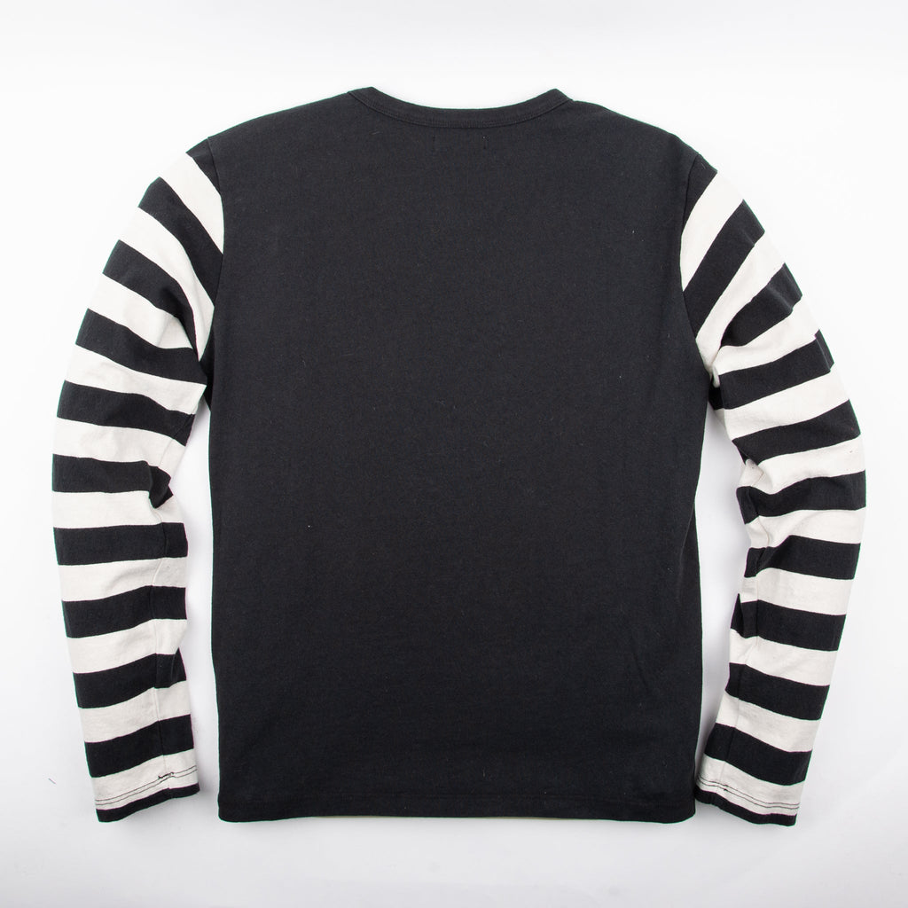 13 Ounce Shifter Tee in Black and White Stripe