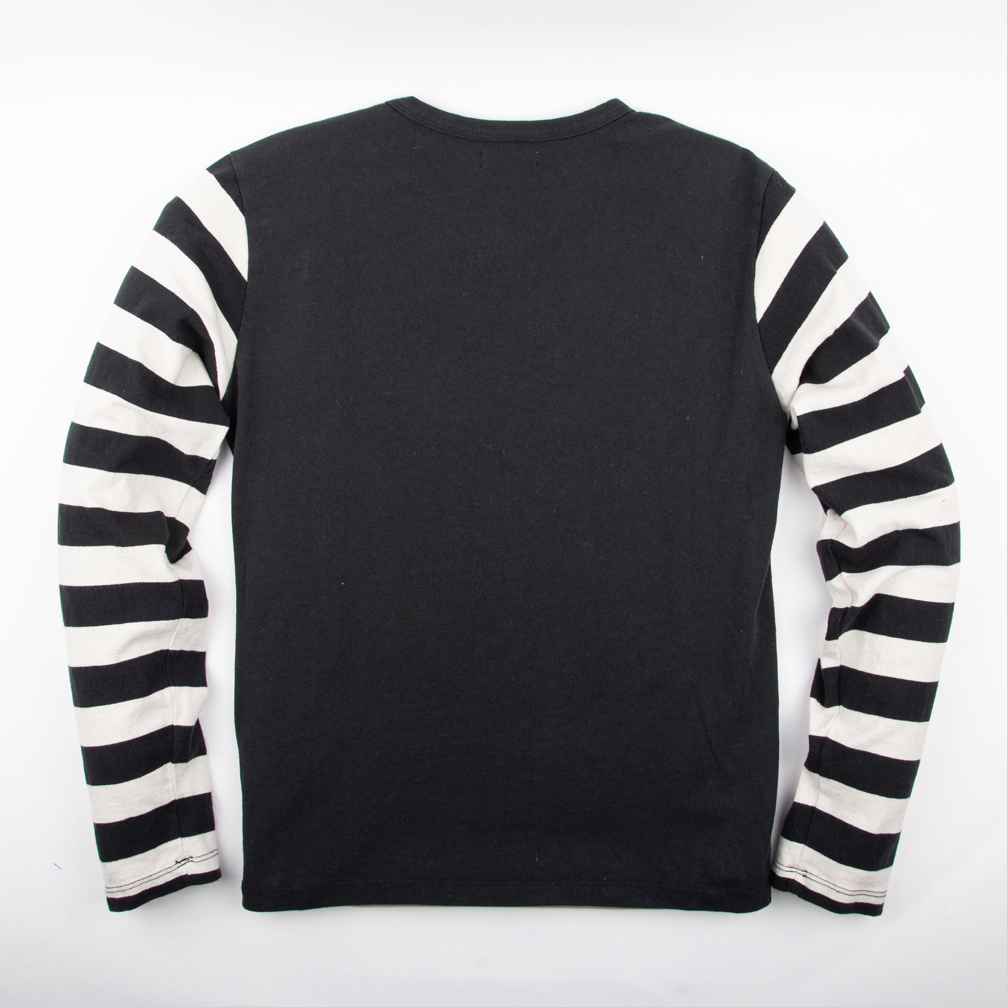 13 Ounce Shifter Tee in Black and White Stripe