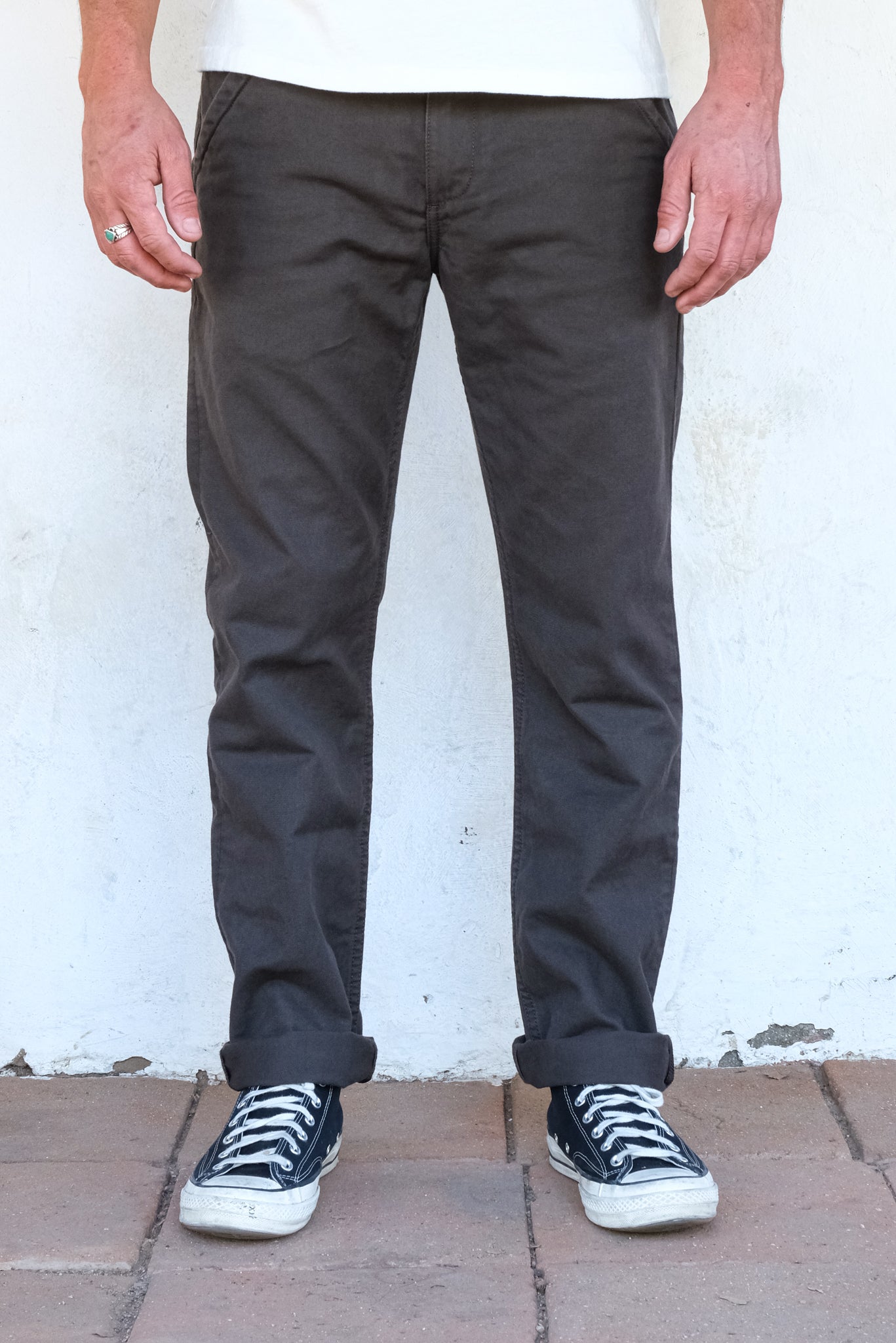 14oz Workers Chino in Bark
