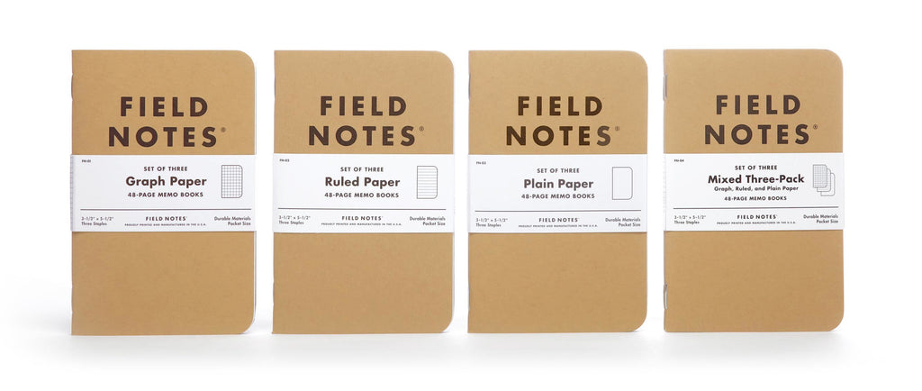 Original Kraft Memo Book, 3-Pack