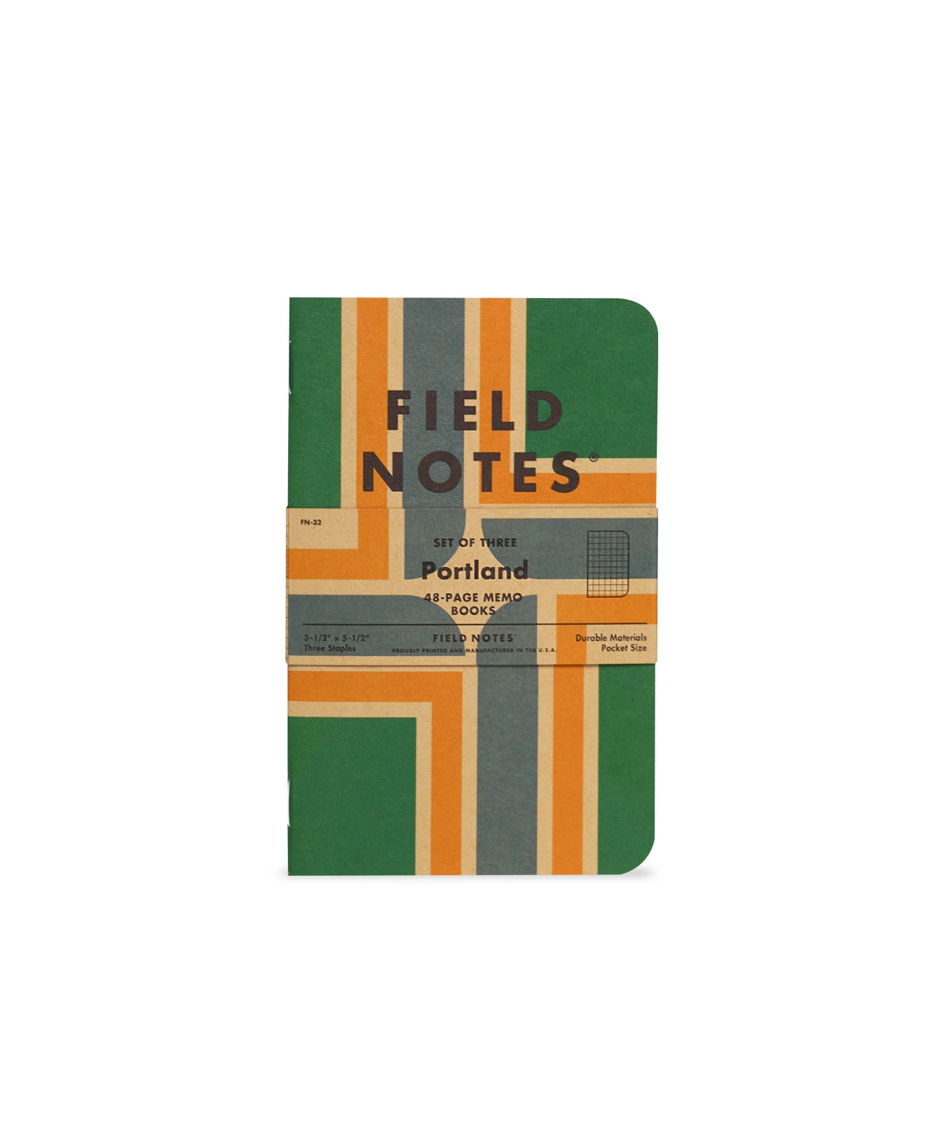 Portland Edition Memo Book, 3-Pack
