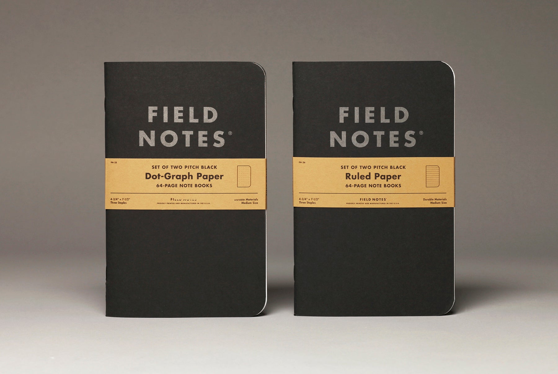 Pitch Black Note Book, 2-Pack