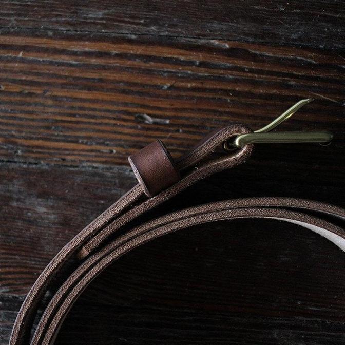 1½" Standard Camp Belt in Dark Brown and Antique Brass