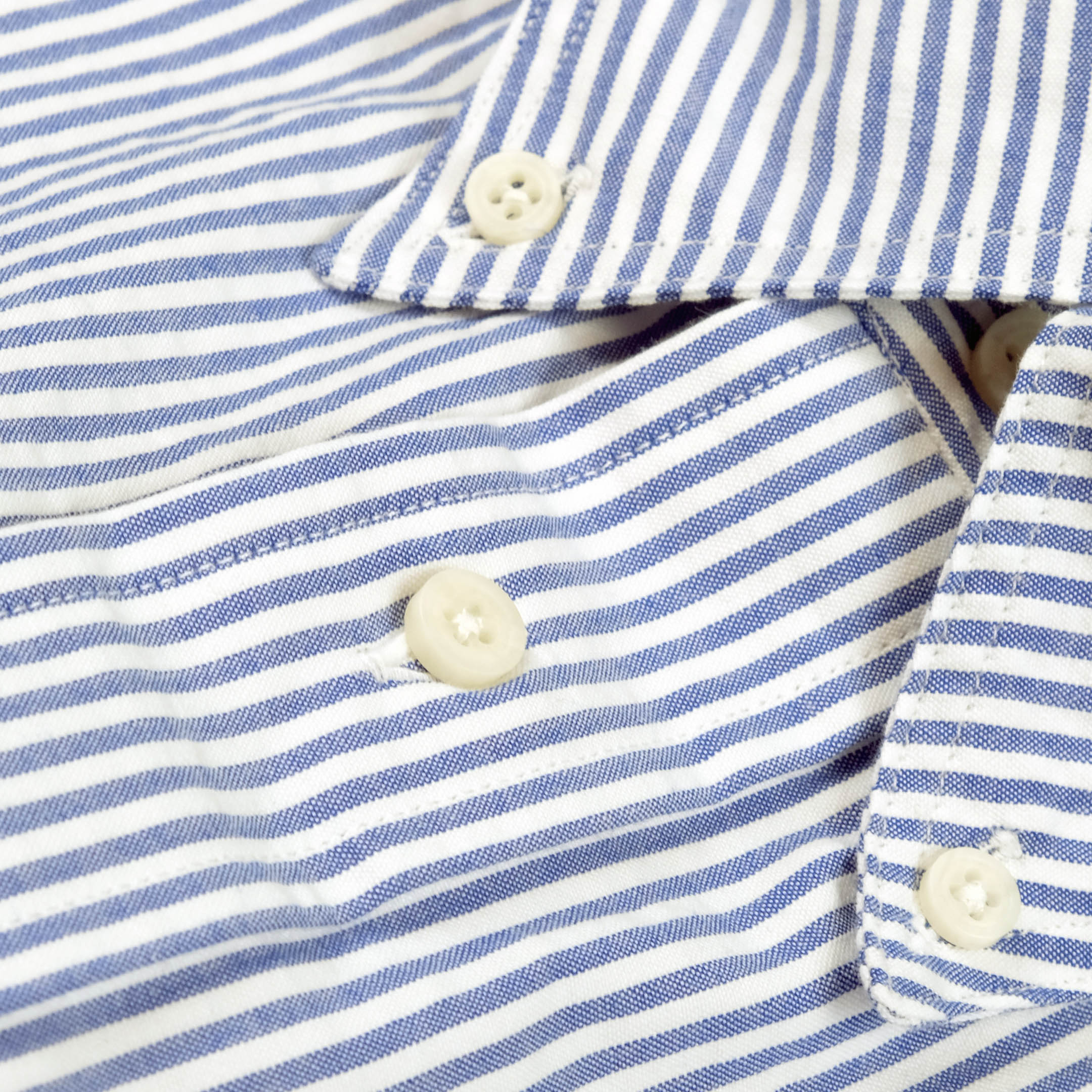 Blue Stripe Seersucker Short Sleeve