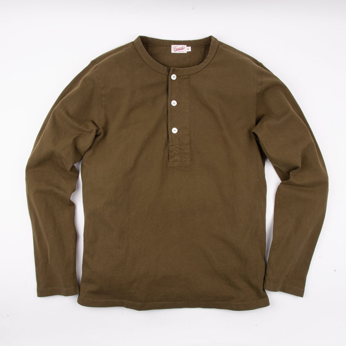 13 Ounce Henley in Olive