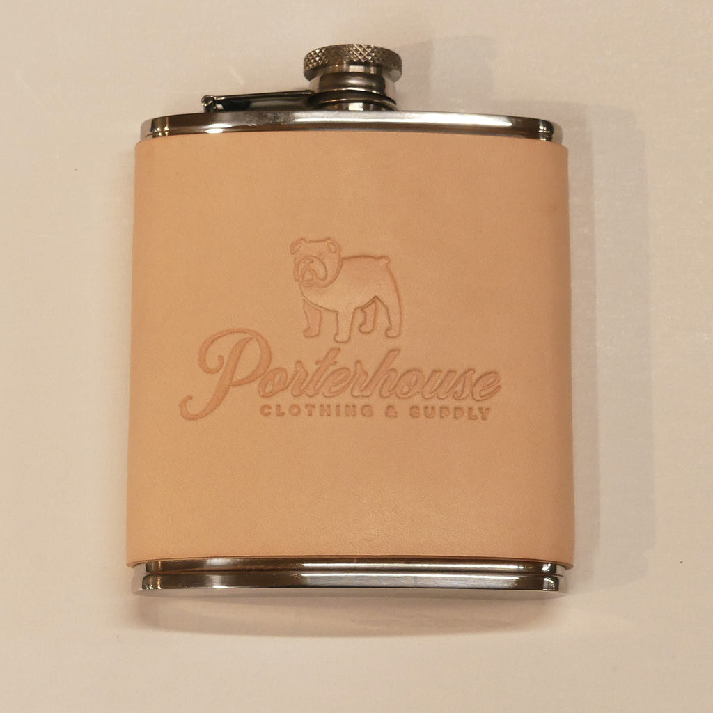 Leather-Wrapped Flask