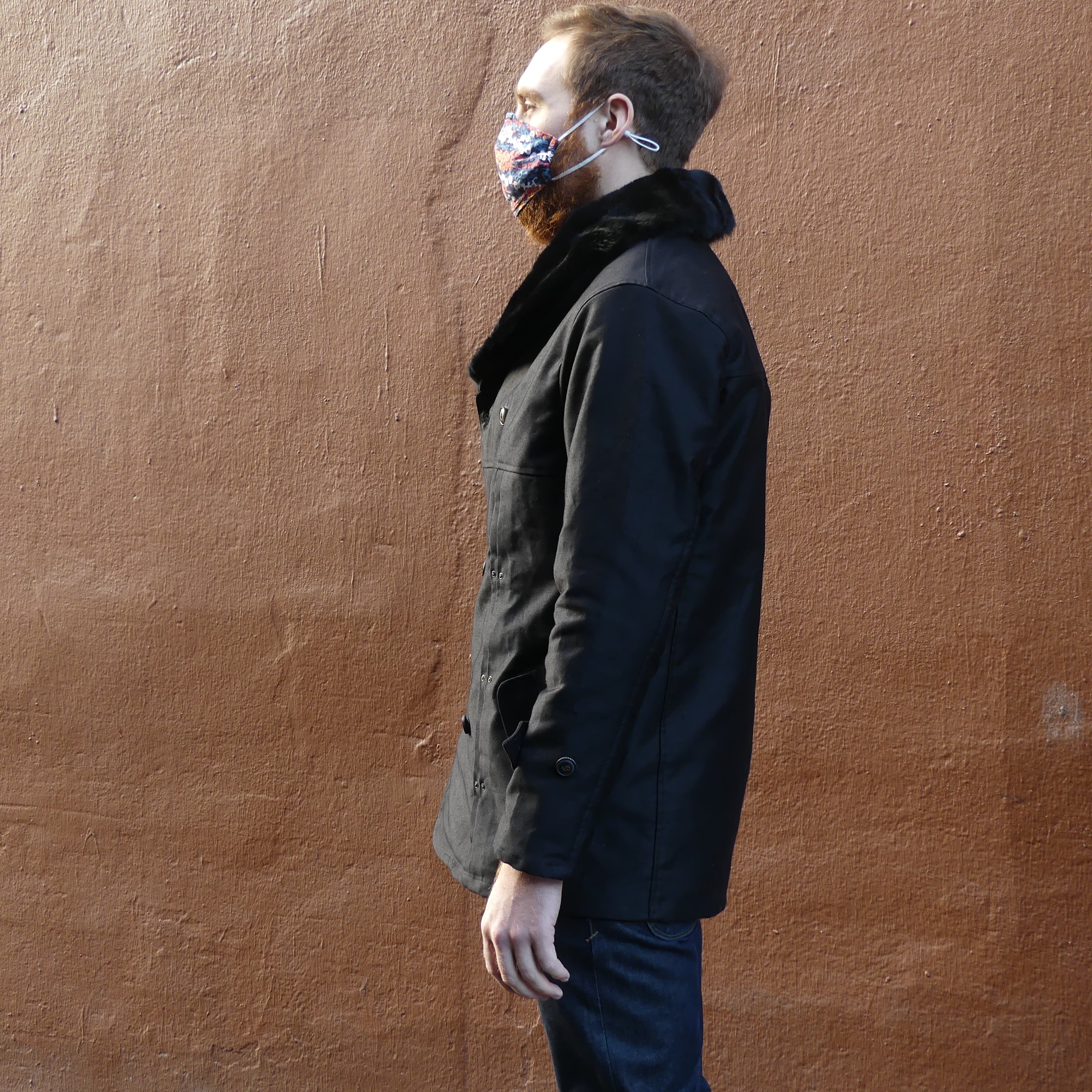 Black Pleated Rancher