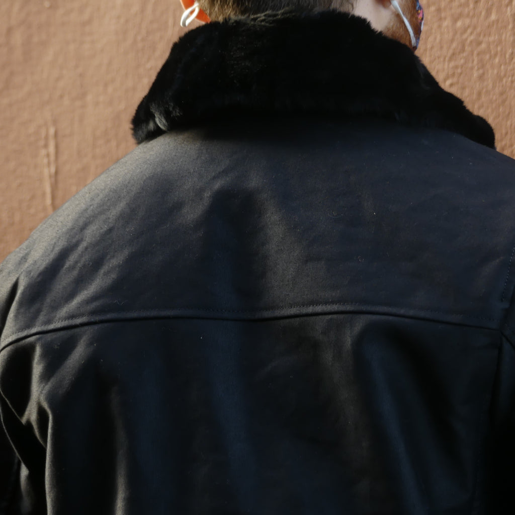 Black Pleated Rancher