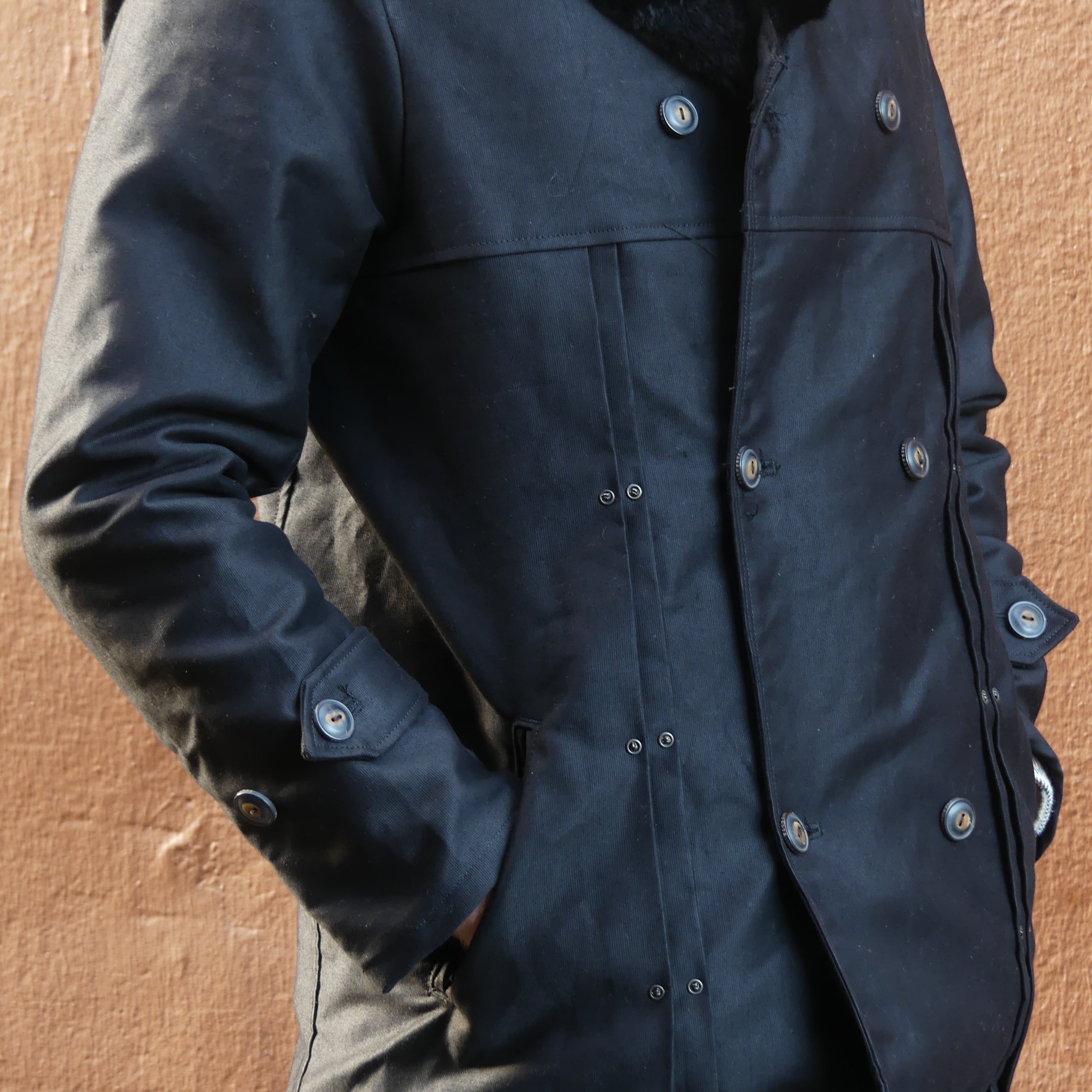 Black Pleated Rancher