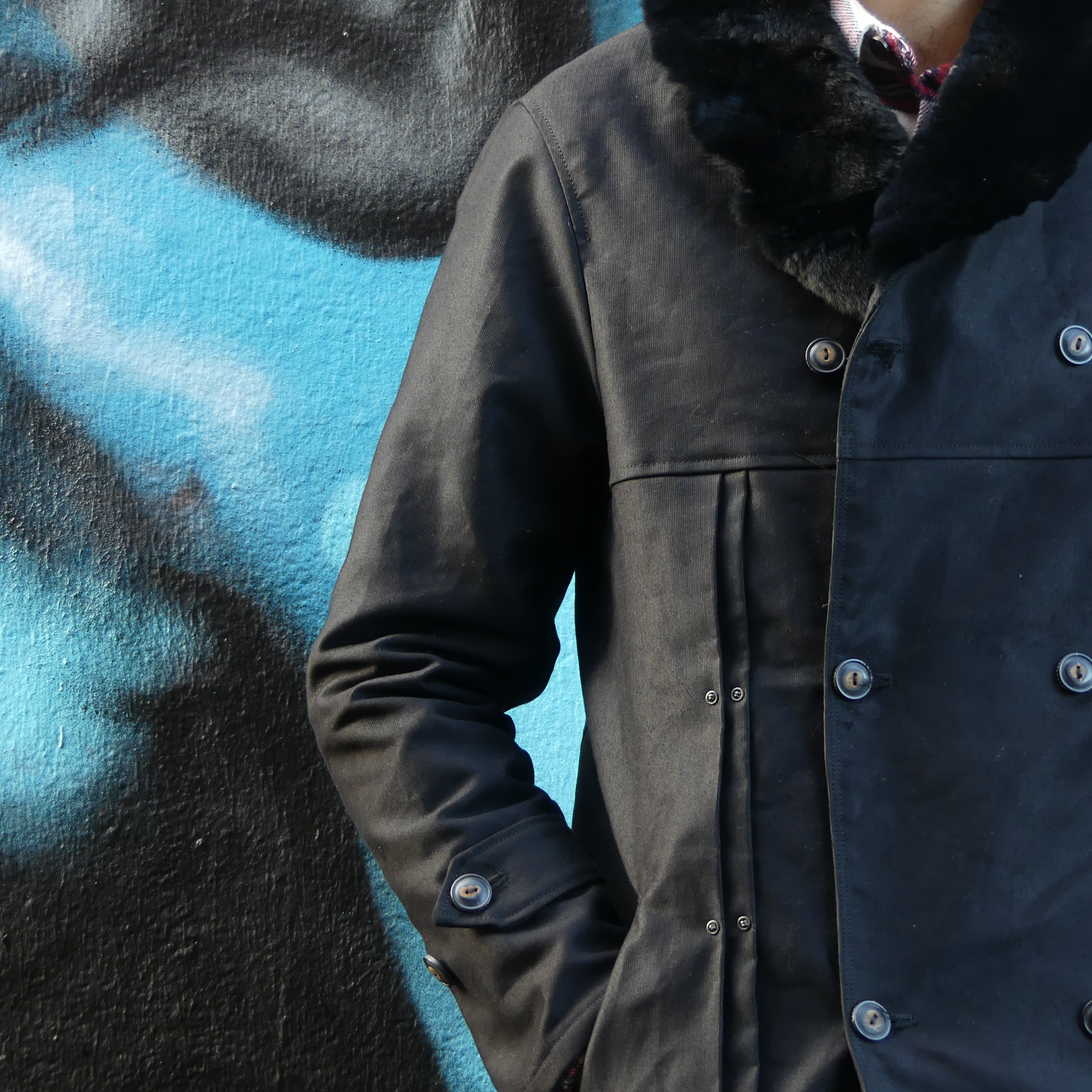 Black Pleated Rancher