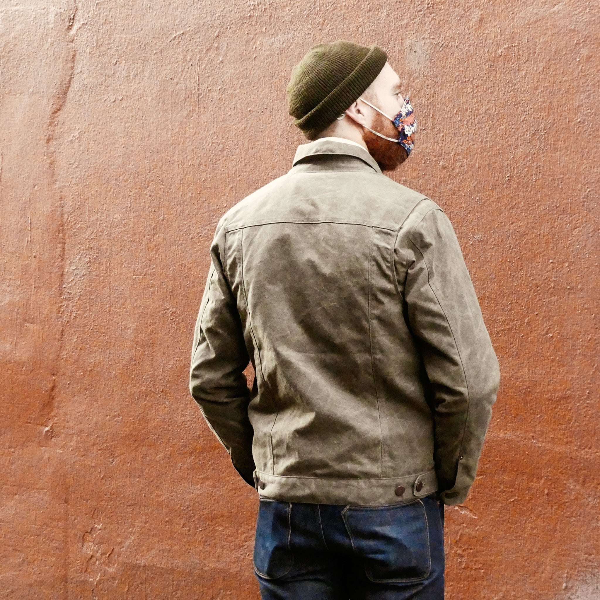 Waxed Riders Jacket in Oak