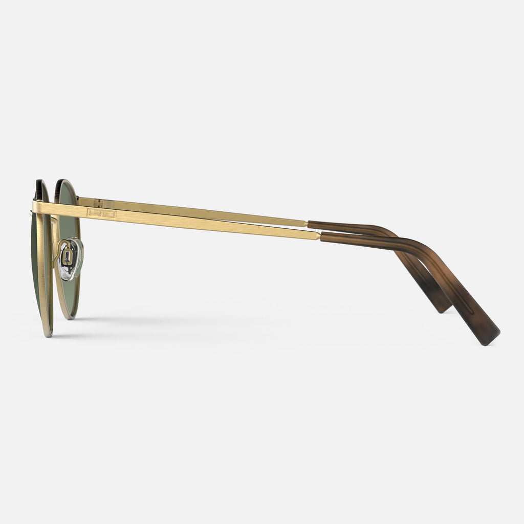 P3 in 23k Satin Gold & Polarized Evergreen