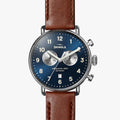 The Canfield Chrono 43mm in Midnight Blue
