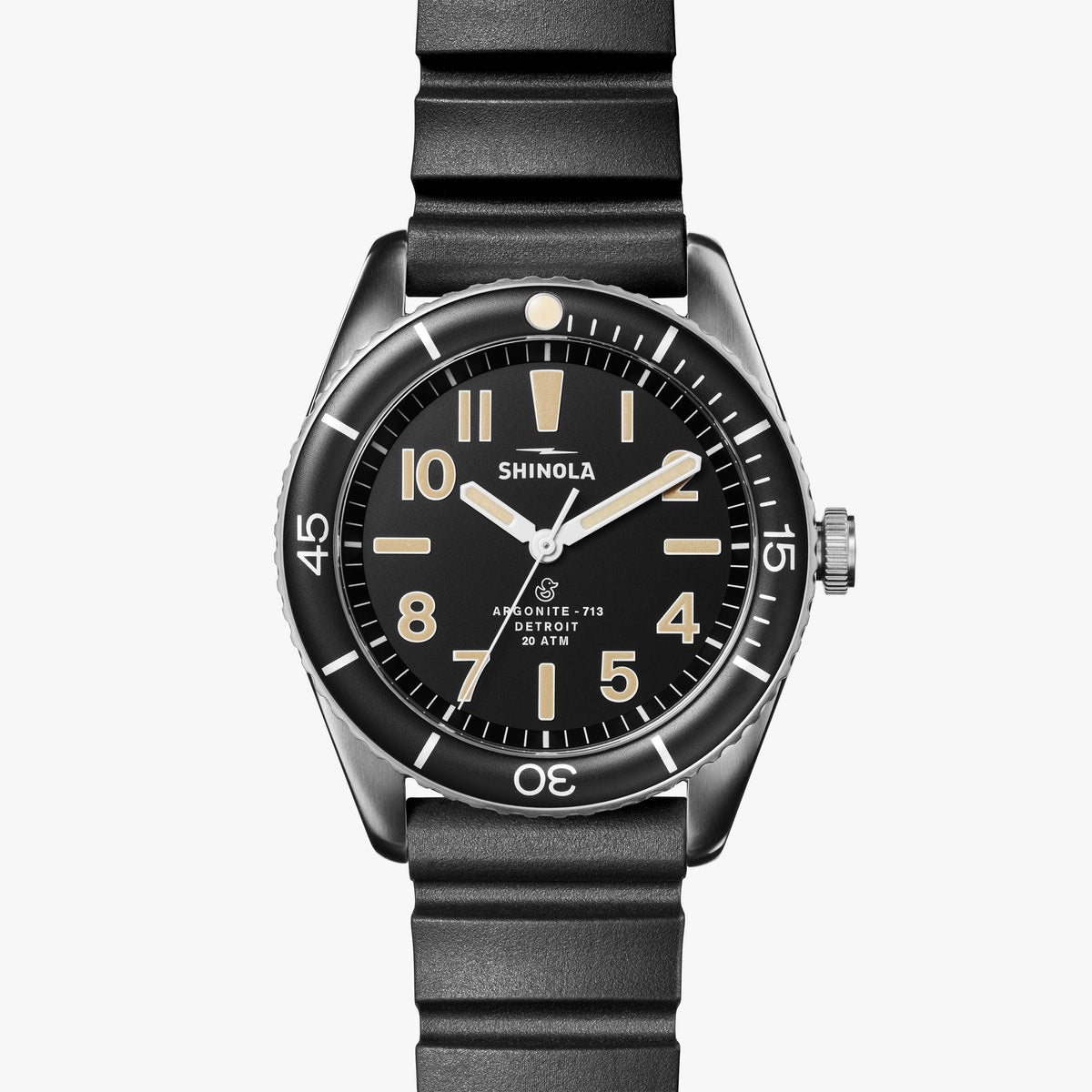 The Duck 42mm in Black & Silver