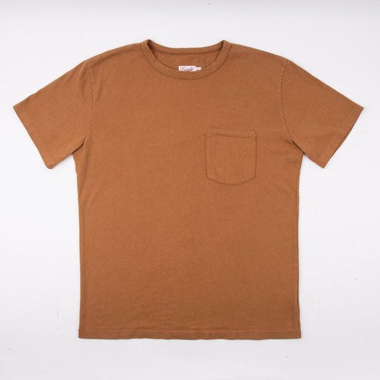 9 Ounce Pocket T-shirt in Tobacco