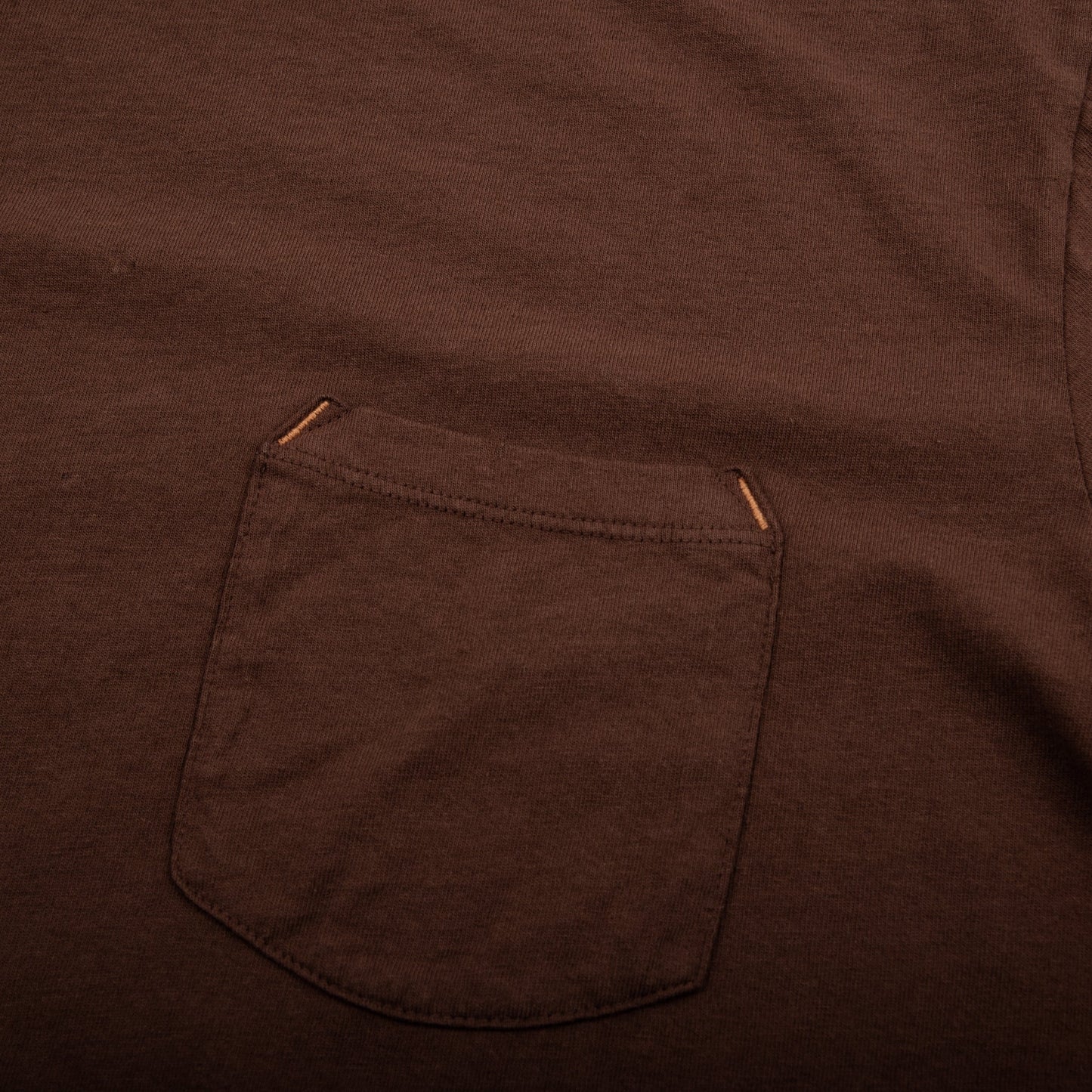 9 Ounce Pocket T-shirt in Chocolate