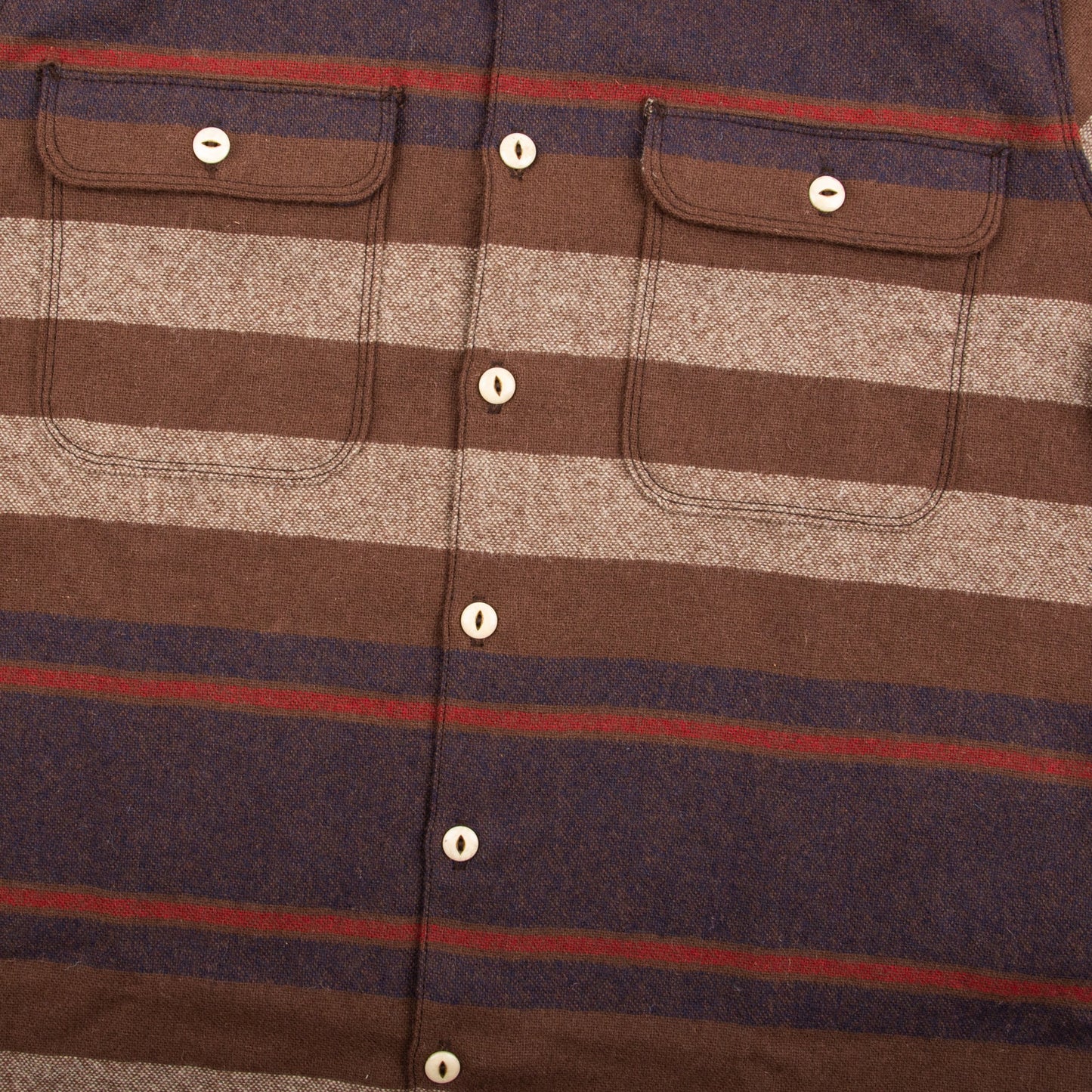 Benson in Brown Wool Stripe