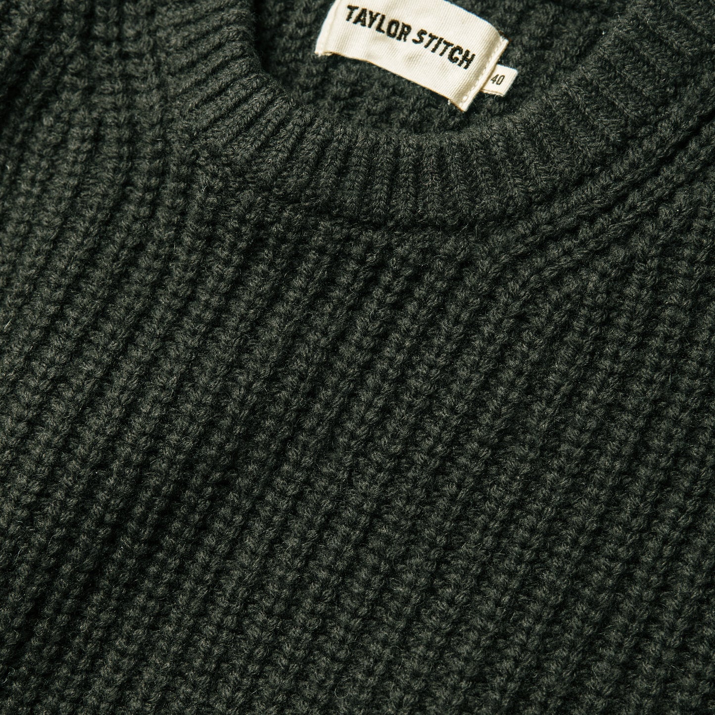 The Wharf Sweater in Dark Olive