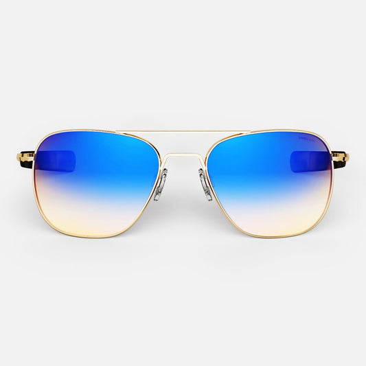 Aviator in Gold & Polarized Northern Lights