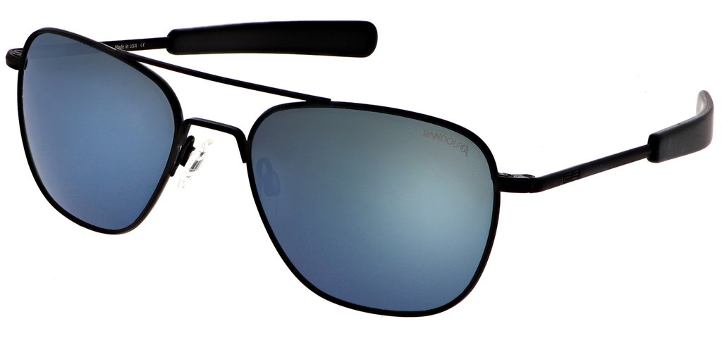 Aviator in Matte Black Polarized Cobalt