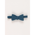 The Diplomat Bow Tie in Blue Cotton