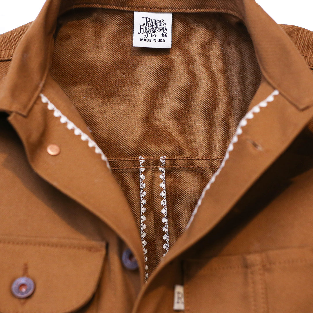 Chore Coat in Brown Duck Canvas