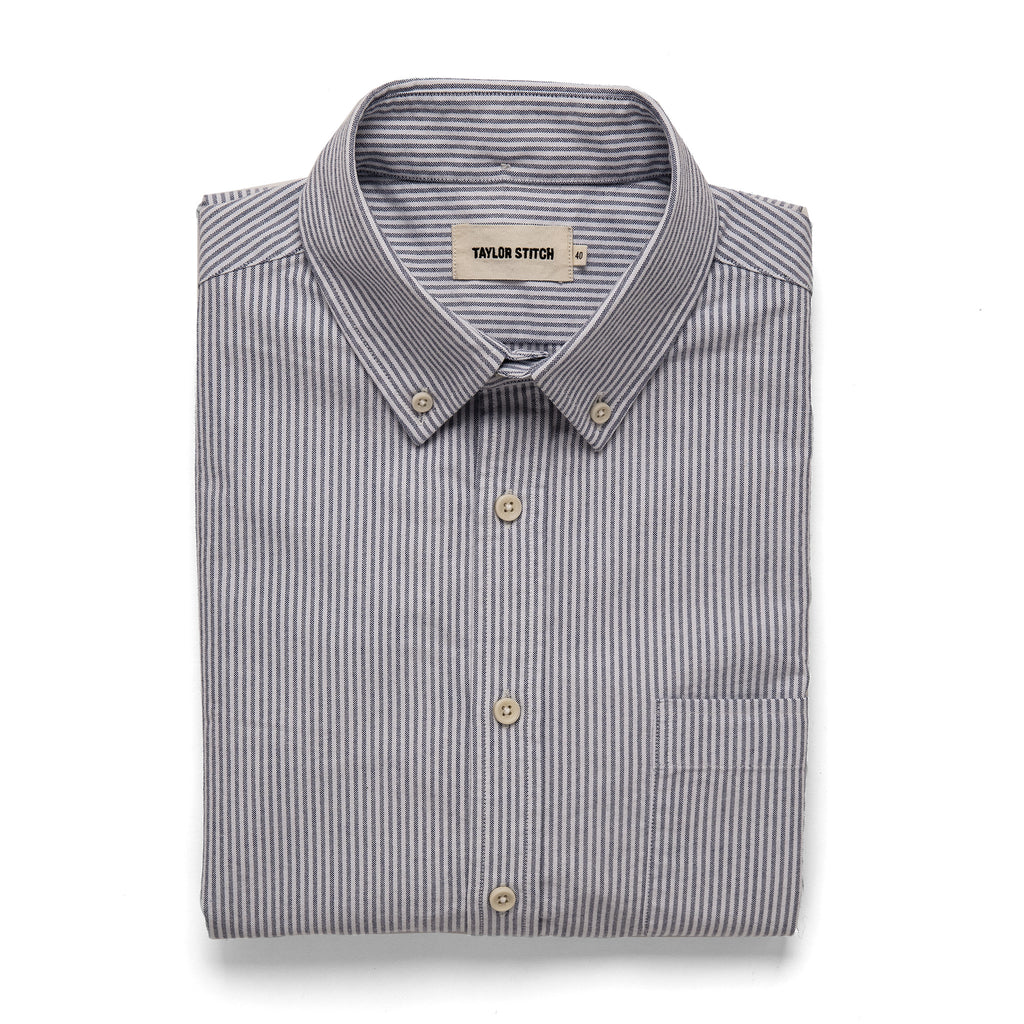 The Jack in Navy University Stripe Oxford