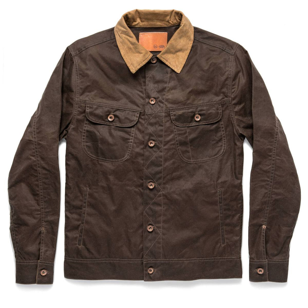 Tobacco Waxed Canvas Long Haul Jacket