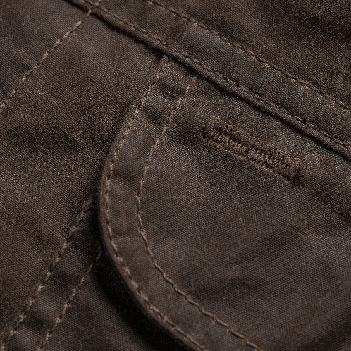 Tobacco Waxed Canvas Long Haul Jacket