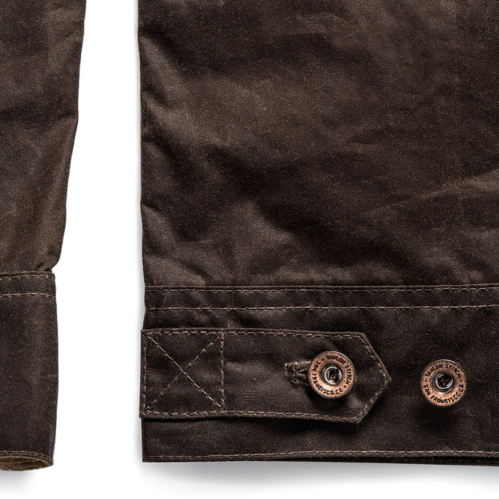 Tobacco Waxed Canvas Long Haul Jacket