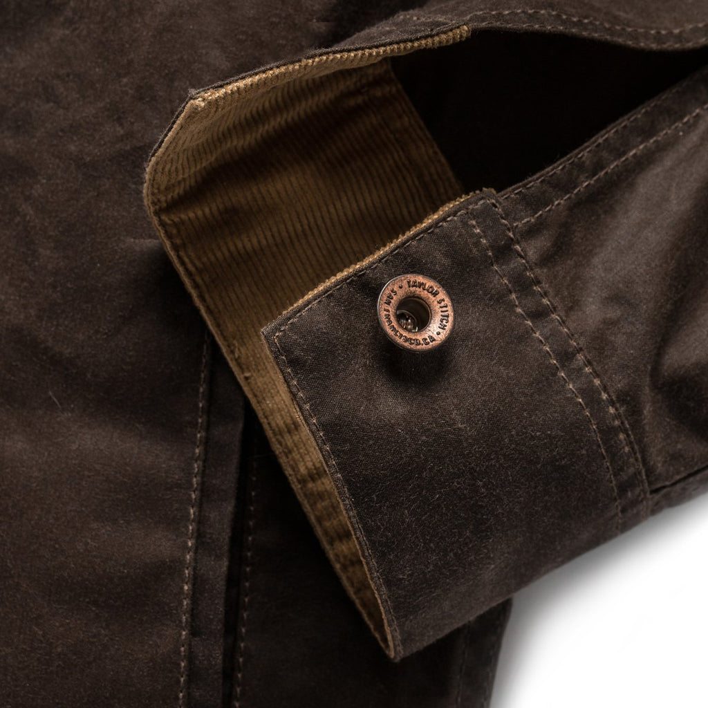 Tobacco Waxed Canvas Long Haul Jacket