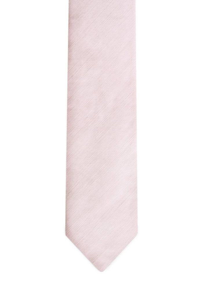 The Peach Raspberry Linen Tie