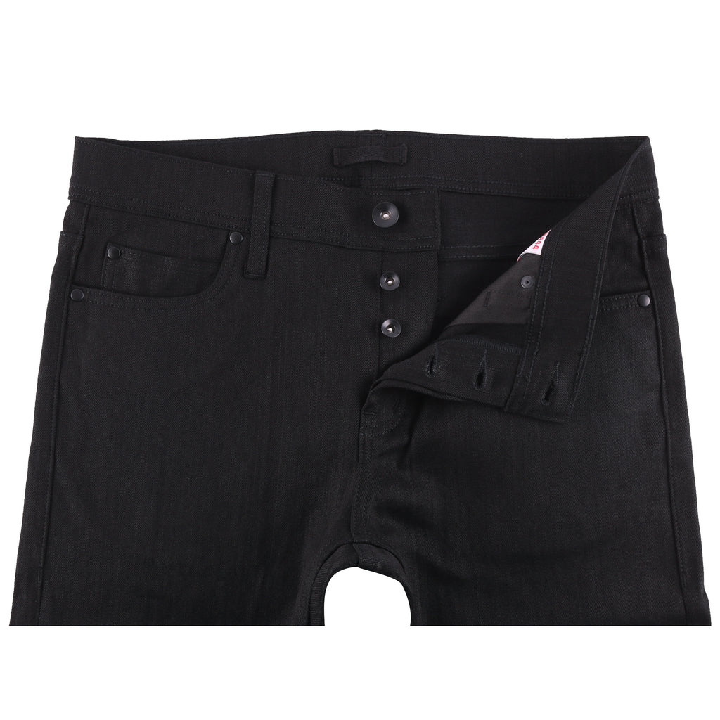 UB444 Tight 11oz Solid Black Stretch Selvedge