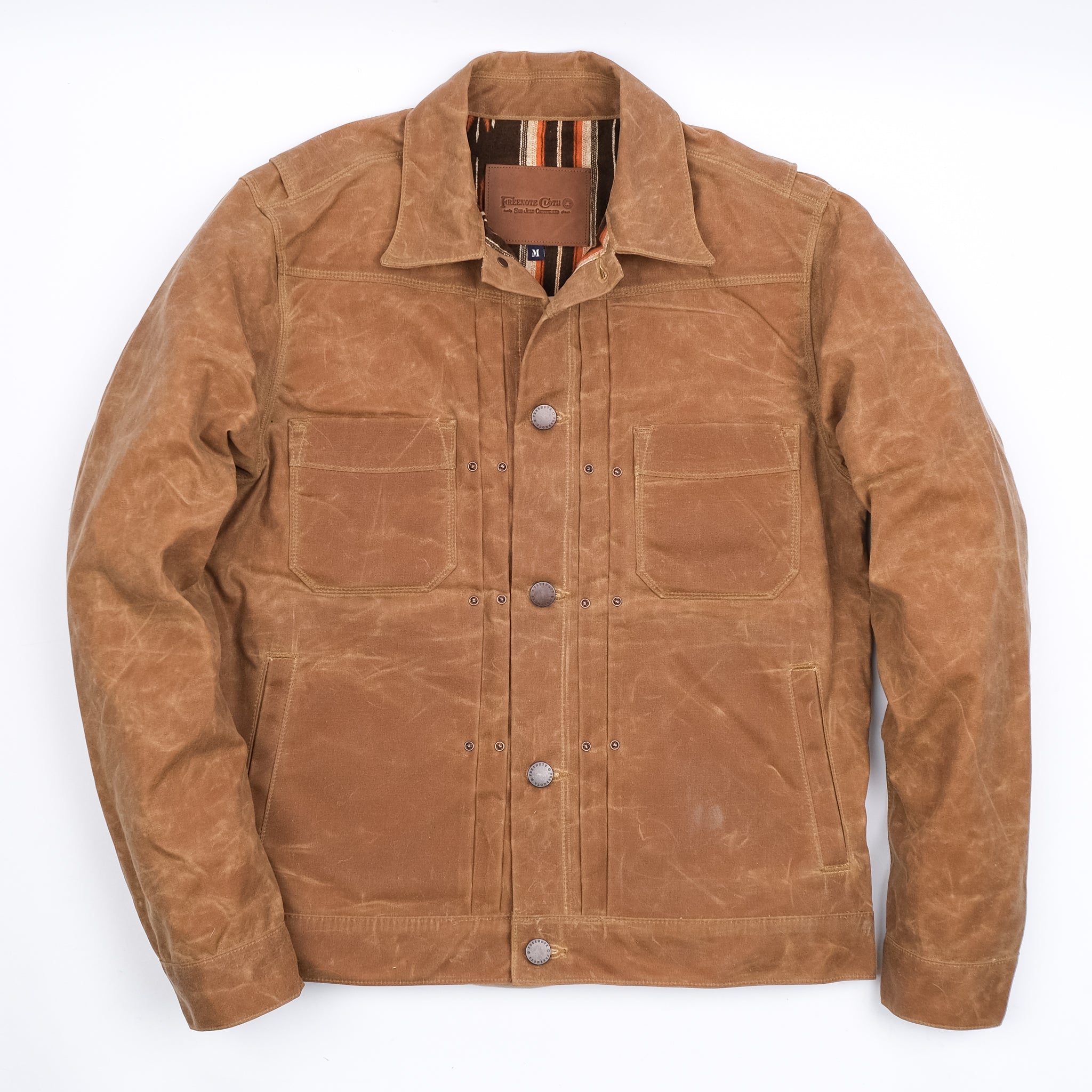 Waxed Riders Jacket in Rust